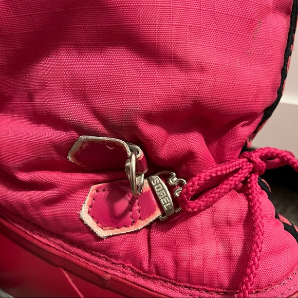 Sorel pink puffer snow boots size 6 - Picture 6 of 10